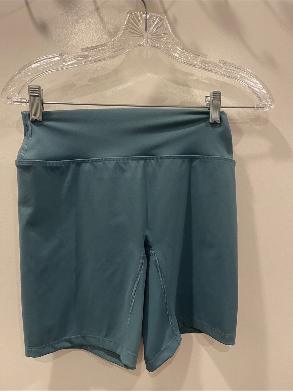 Rare fit High-Waist Women's Active Bike Shorts in Teal